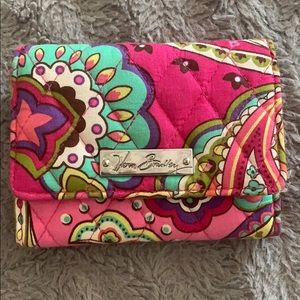 Vera Bradley wallet with zipper pouch pink swirls